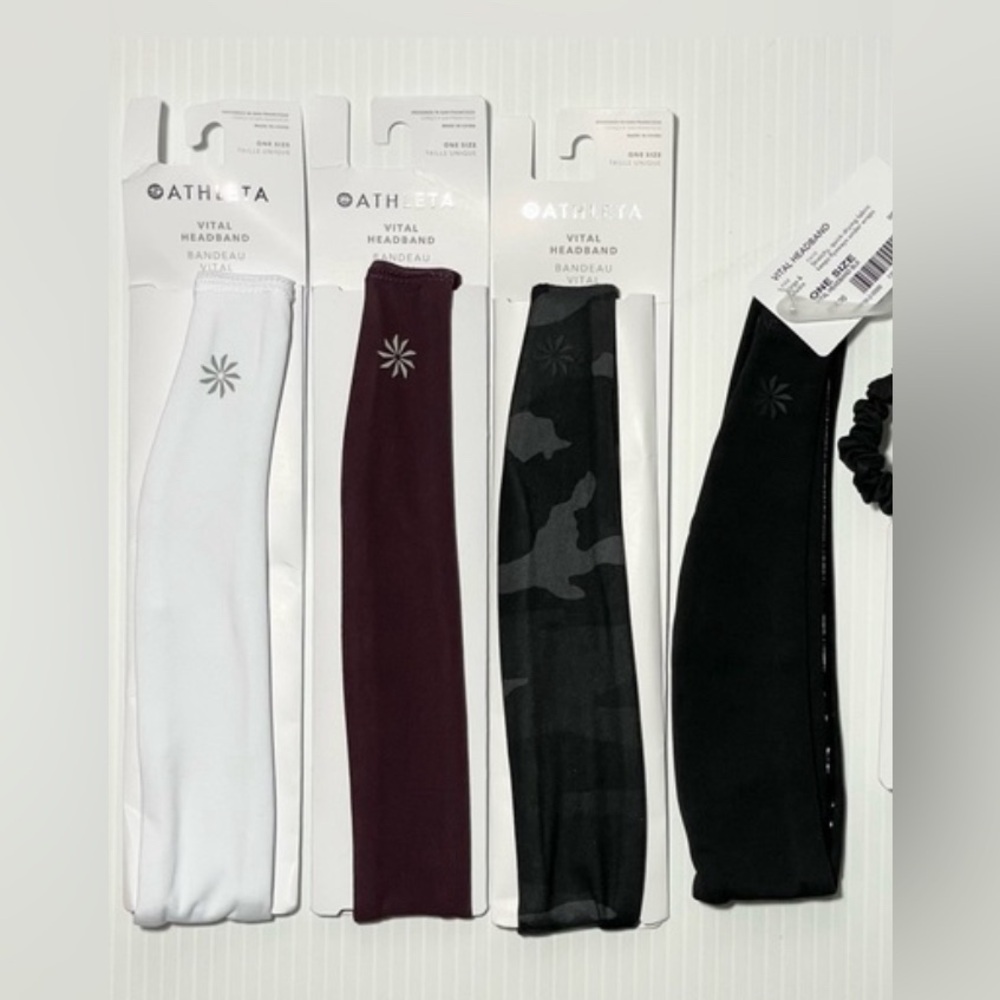 Brand New Athleta Vital Headbands 4 pack